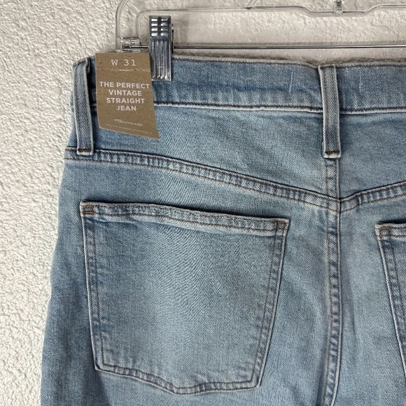 Madewell The Perfect Vintage Straight Jean in Cliffview Wash SZ 31 NEW NWT - Picture 3 of 8
